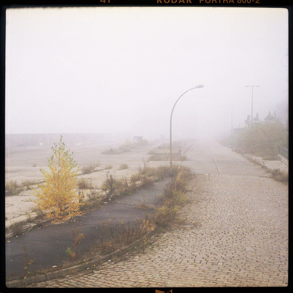 Nebel, foggy, Berlin, Friedrichshain, Elsenbrücke, Wasteland